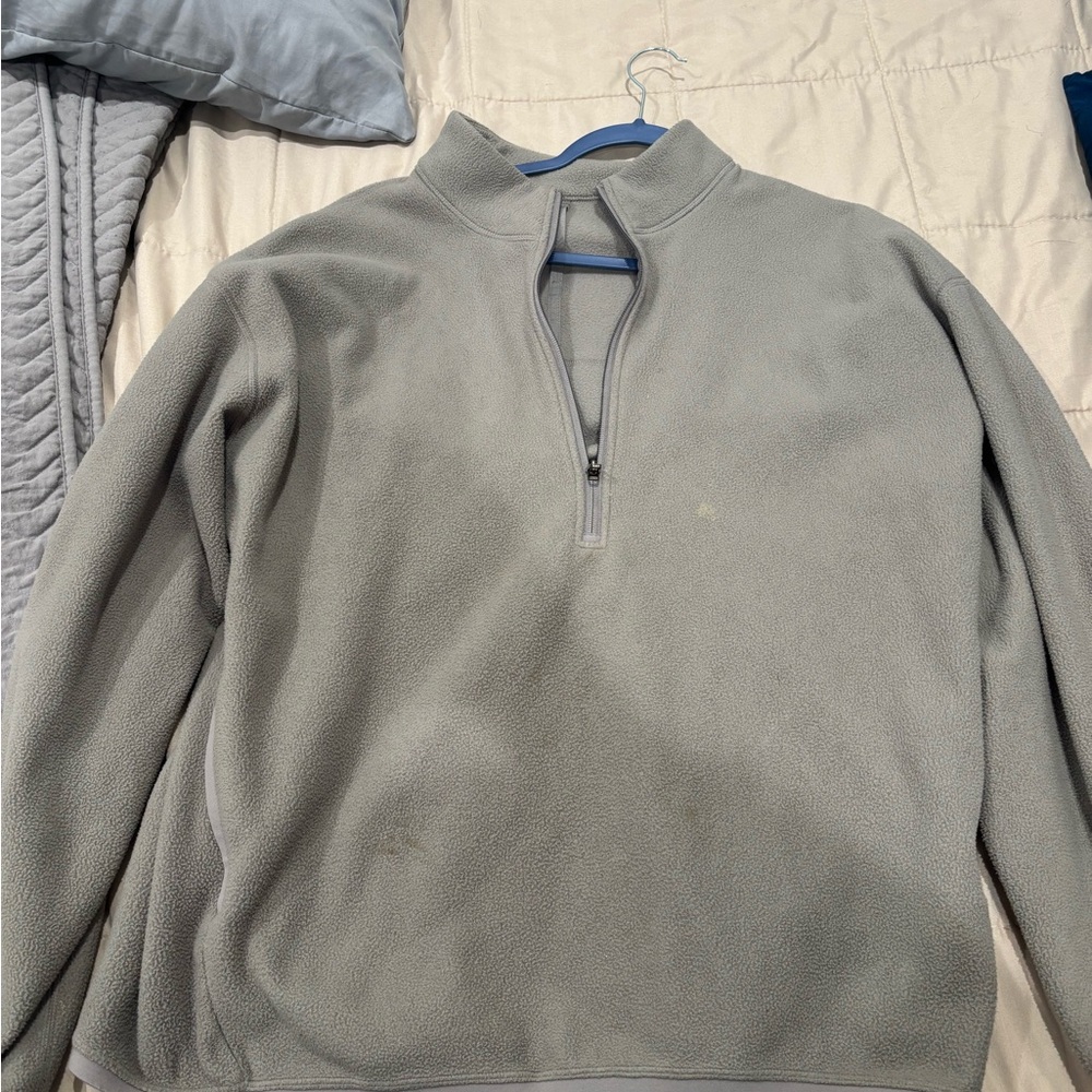 lululemon athletica Men's Gray Zip-Up Fleece